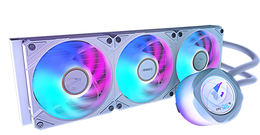 AORUS WATERFORCE X II 360 ICE Liquid CPU Cooler, 360mm